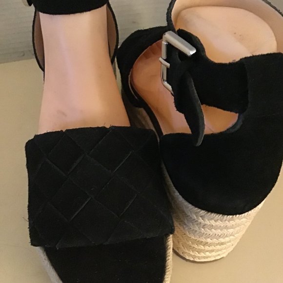 Marc Fisher Women's Walinda City Sandals Black Size 5 M